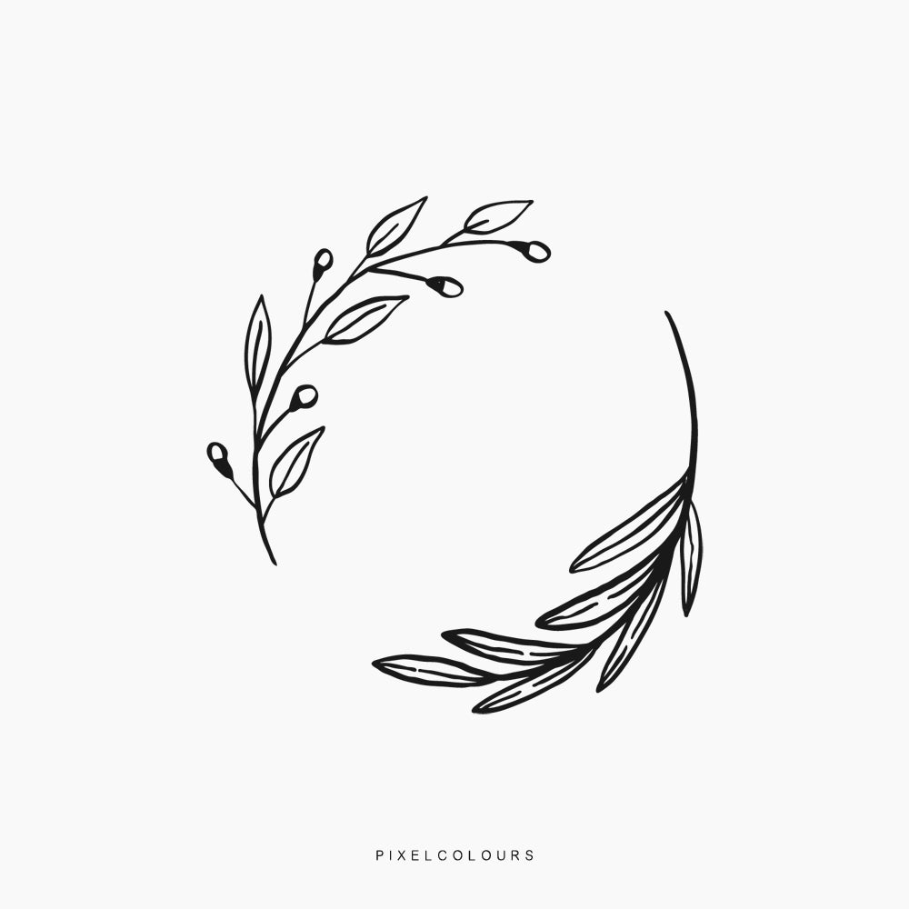 Floral Wreath SVG Files