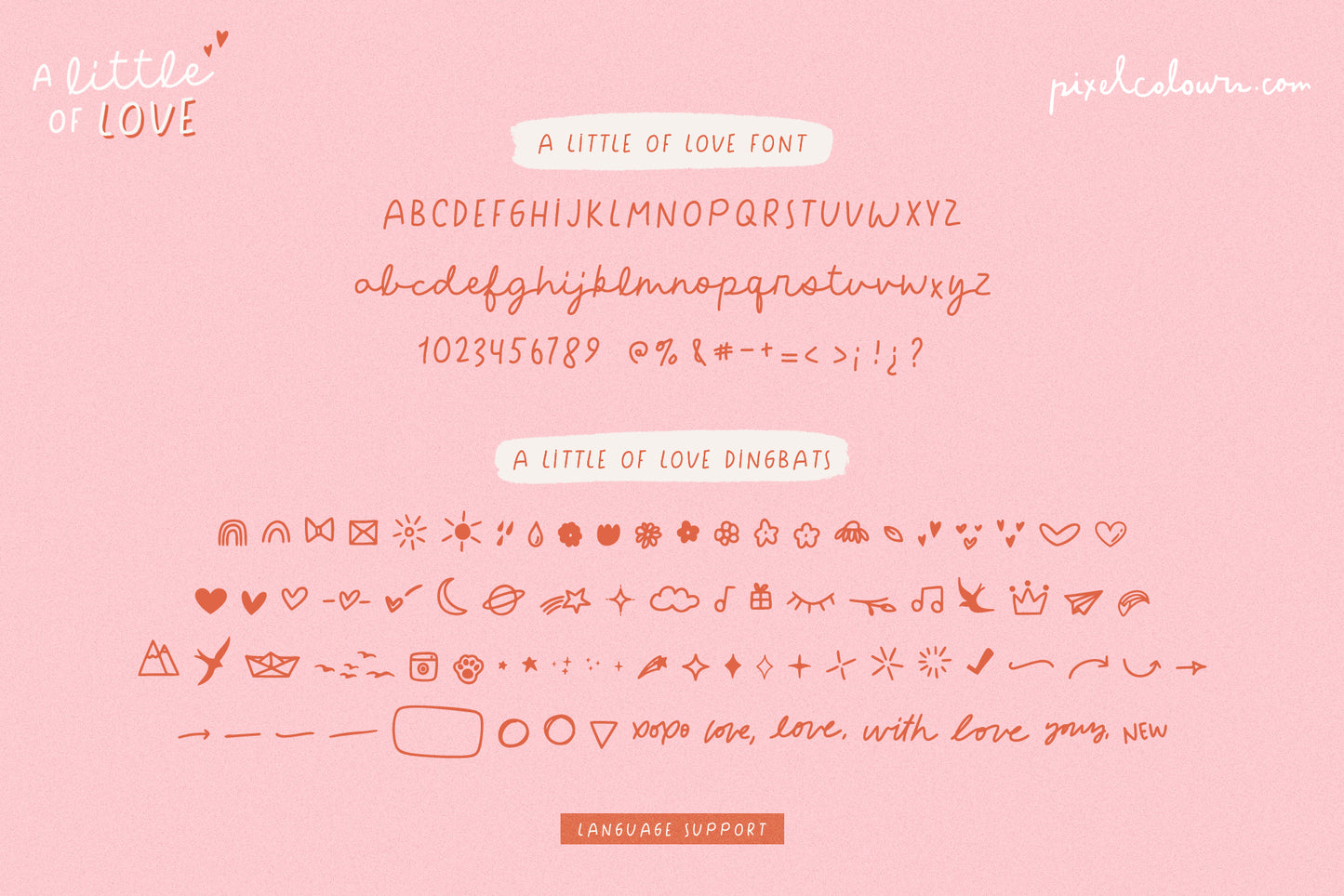 A Little of Love Quirky Font Duo