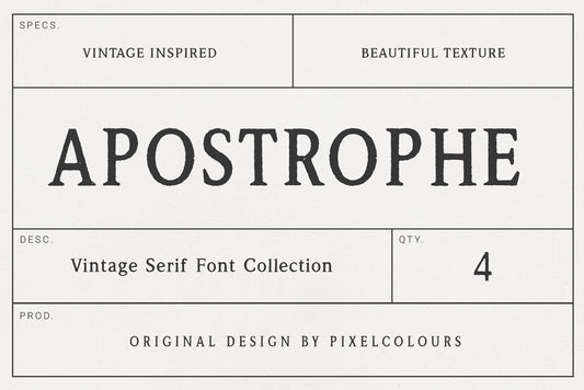 Apostrophe Vintage Serif Font