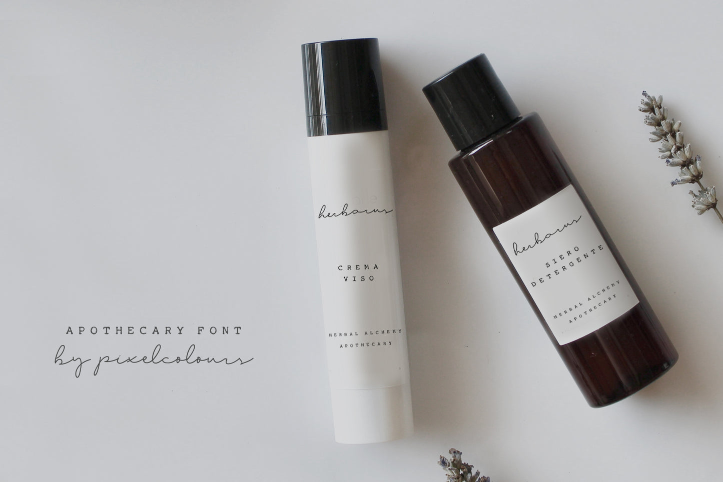 Apothecary Script Font Duo