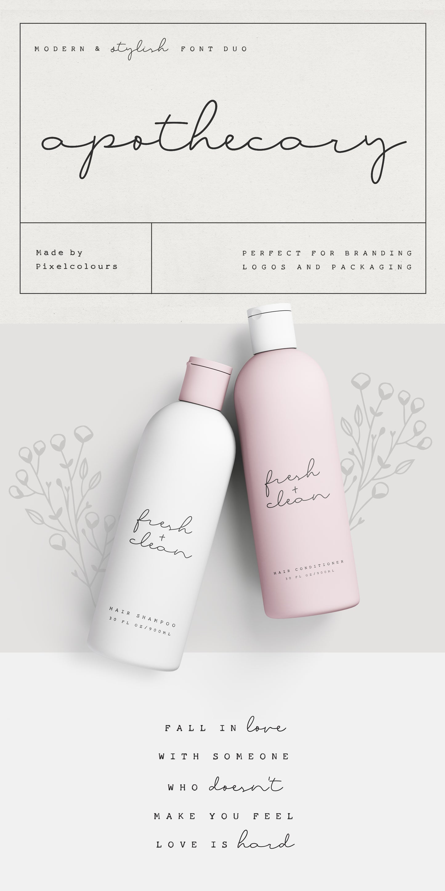 Apothecary Script Font Duo