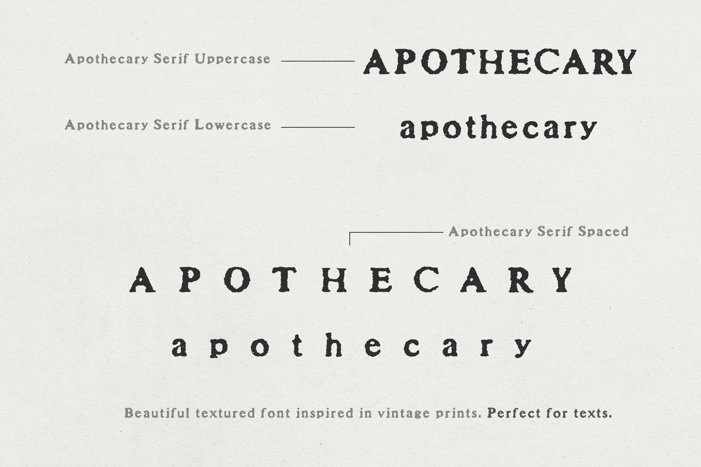 Apothecary Serif Font Collection