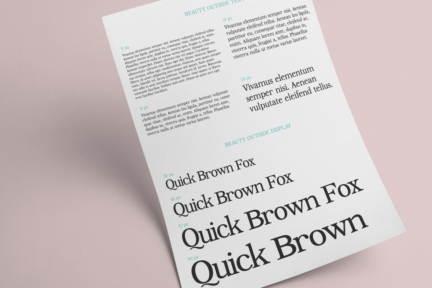 Beauty Outside Retro Serif Font