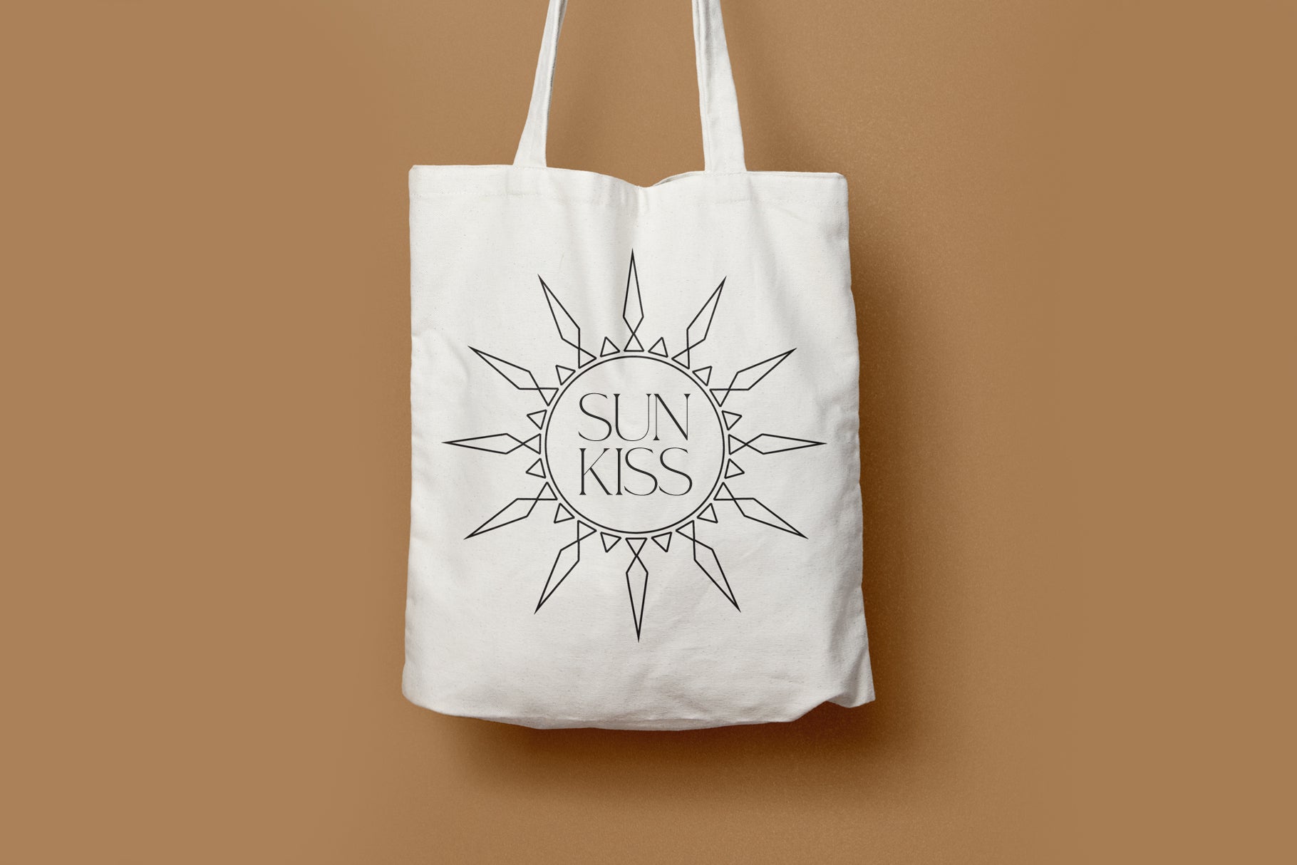 Boho tote bag inspiration with a sun