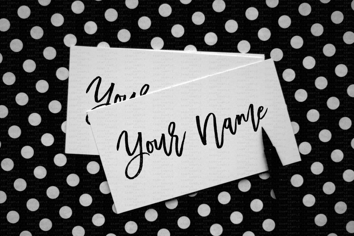 Free Business Card Mockup Chic