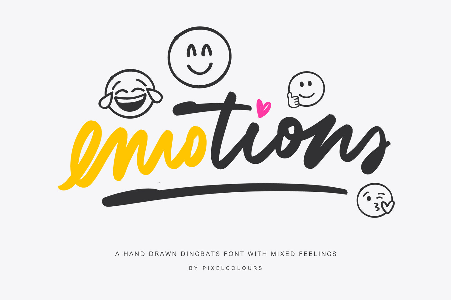 Emoji Emotions Font - Dingbats Font