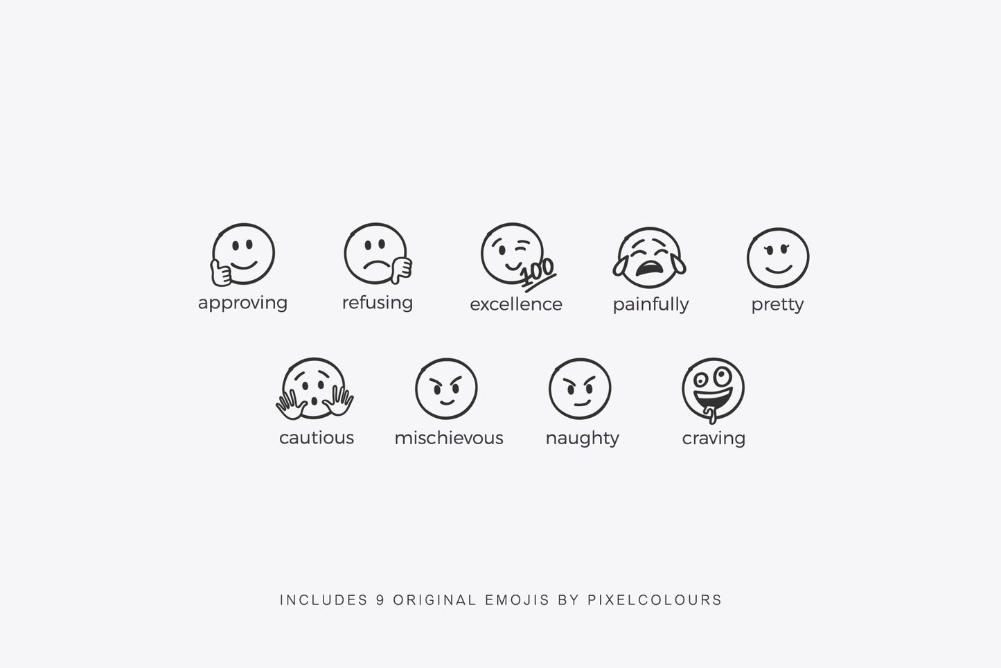 Emoji Emotions Font - Dingbats Font