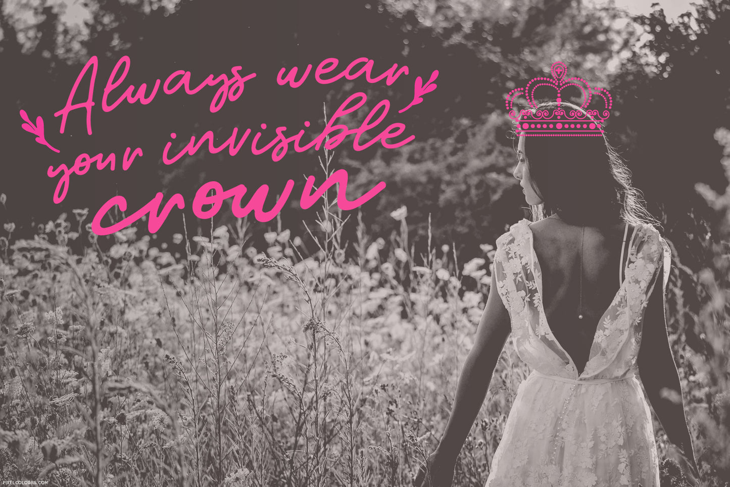 Black and white woman photo featuring handwritten font duo, available for free download