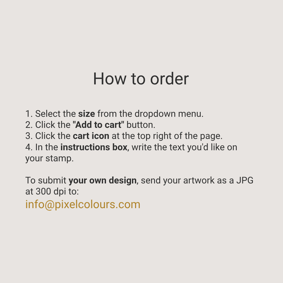 how to order a custom self inking stamp