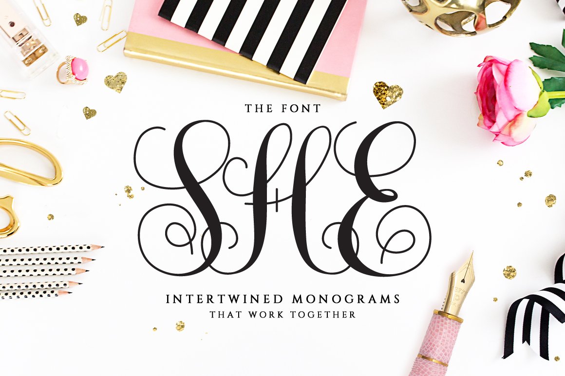 Interlocking Monogram Font