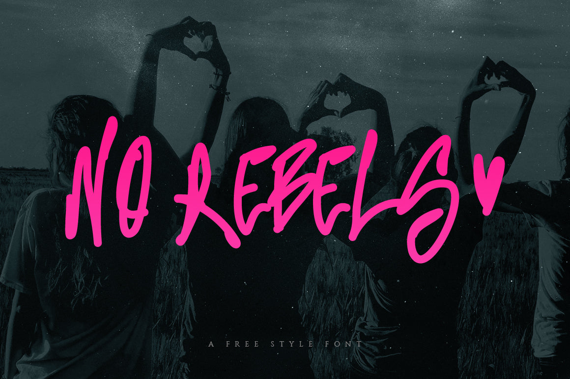 No Rebels Graffiti Font