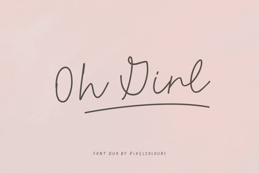 Oh Girl Script Font