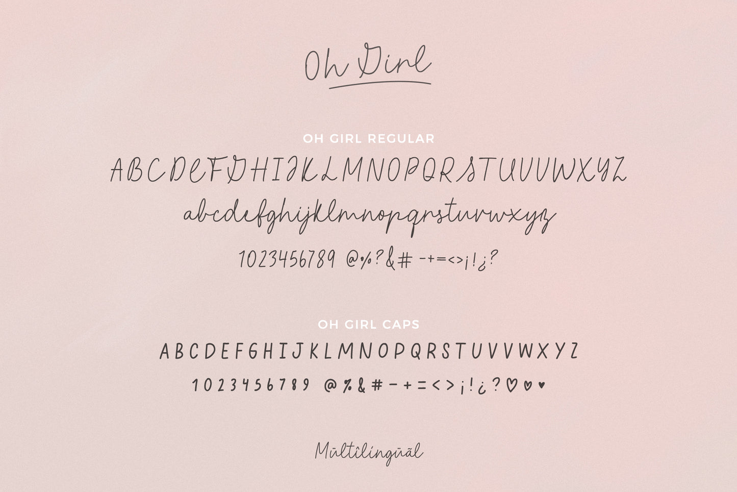 Oh Girl Script Font