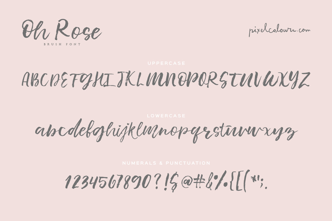 Oh Rose Brush Font