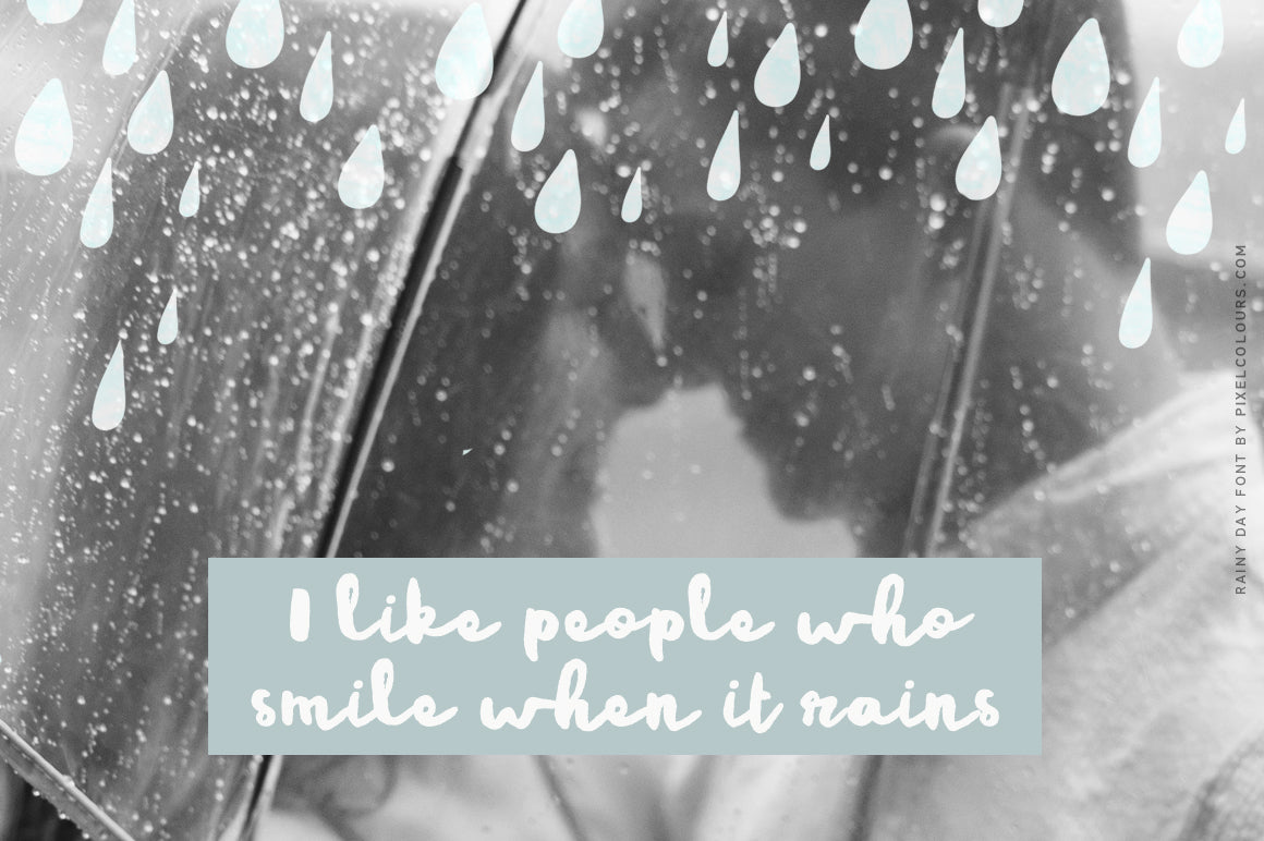 Rainy Day Brush Script Font