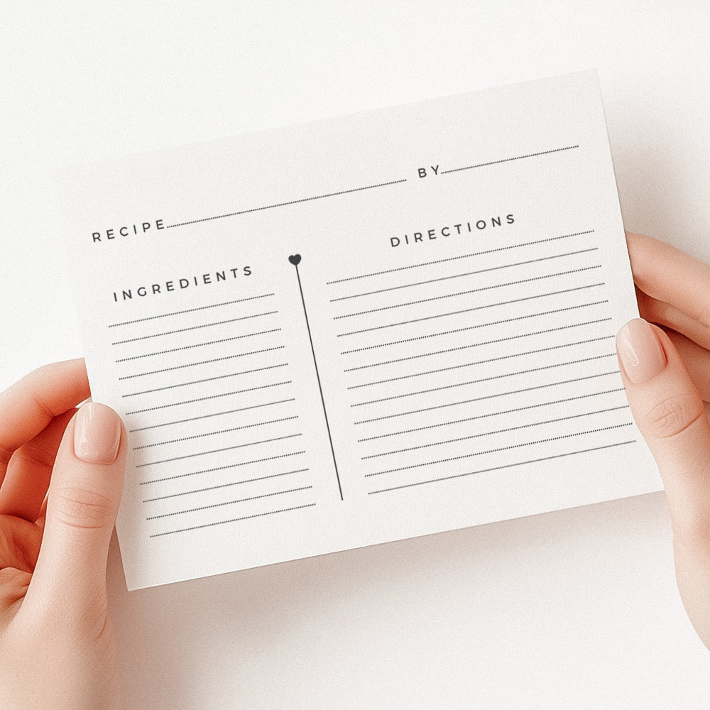 recipe card stamp for crafts