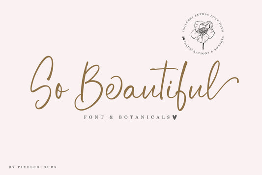 So Beautiful Signature Font