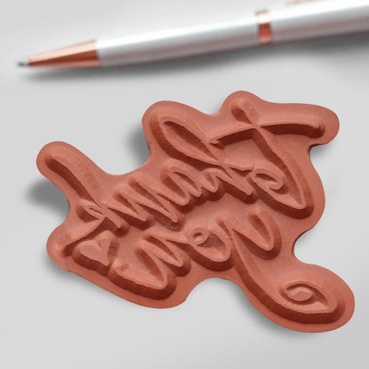 Custom unmounted rubber stamps with logo