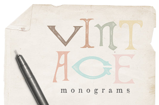 Free vintage monogram vectors, free download
