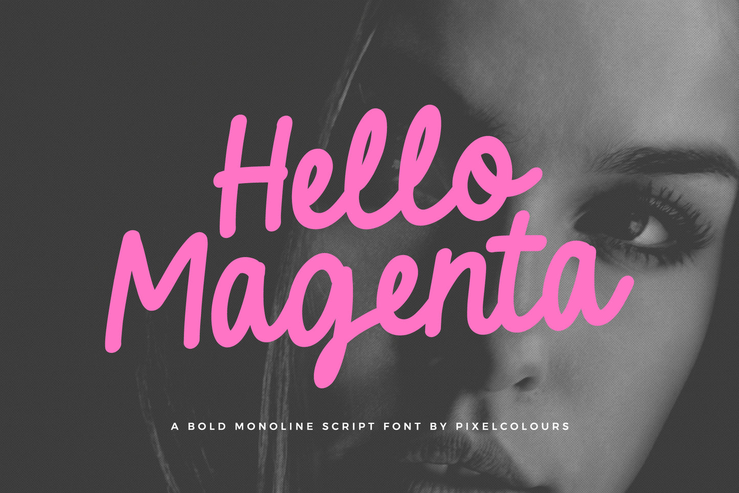 Hello Magenta Bold Script Font