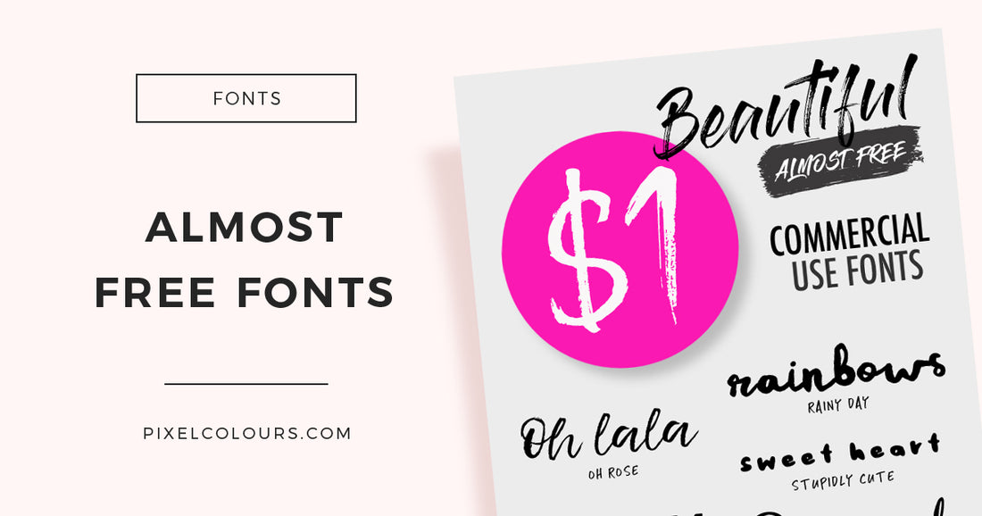 Almost Free Fonts