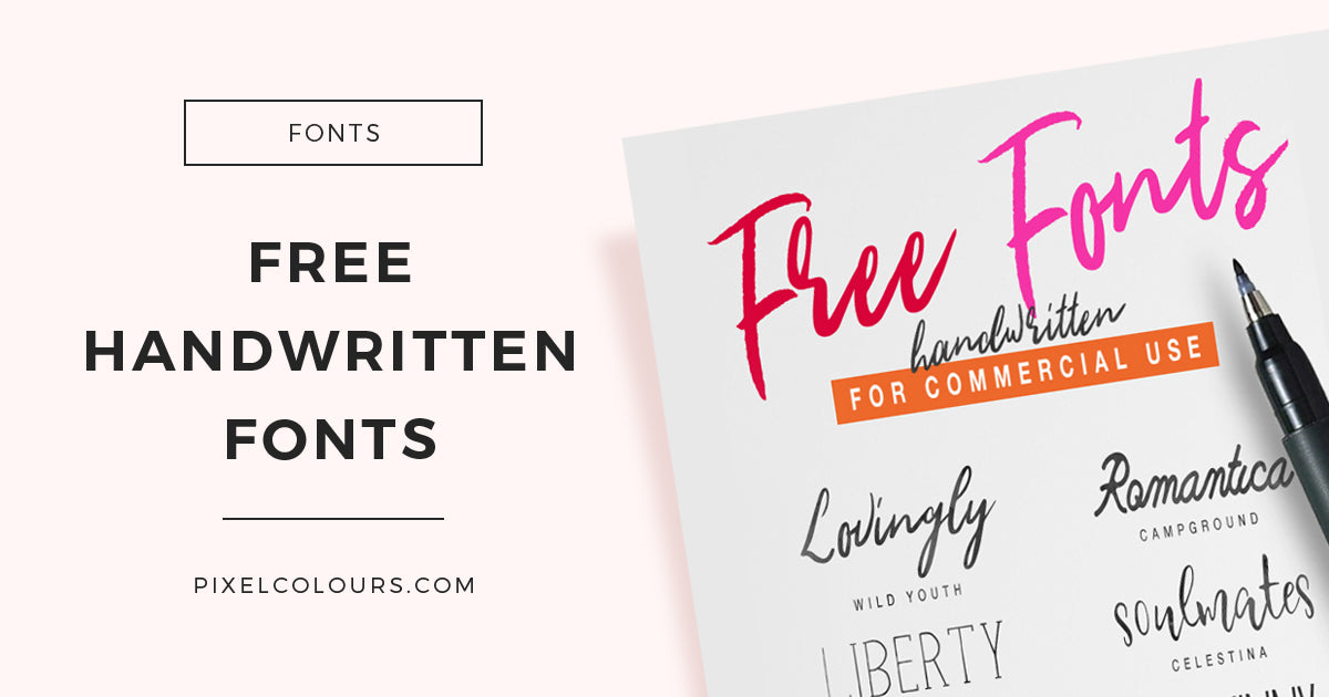 Free Handwritten Fonts – pixelcolours