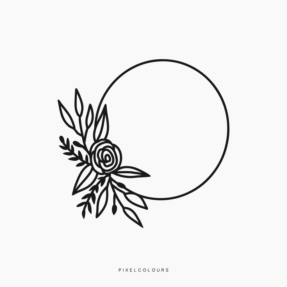 Floral Wreath SVG Files