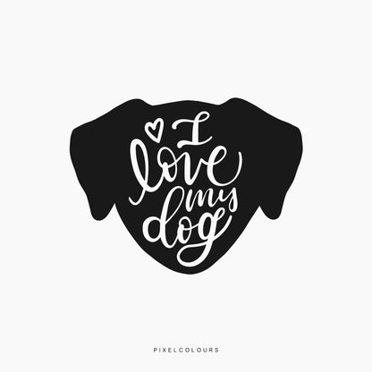 I Love My Dog SVG Files