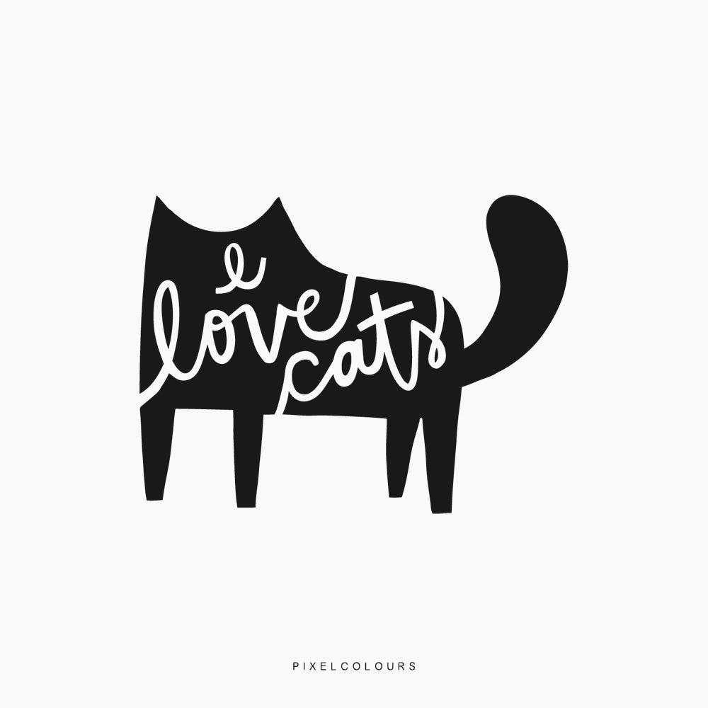 I Love Cats SVG Files