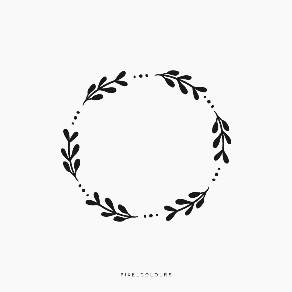 Floral Wreath SVG Files