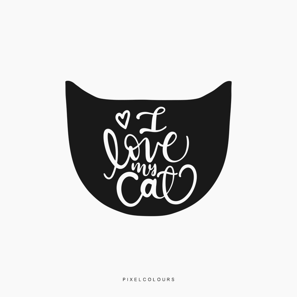 I Love My Cat SVG Files