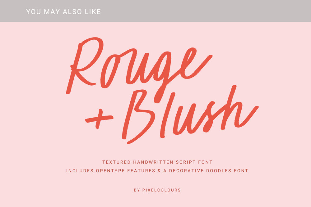Bookish Beauty Handwritten Font and Doodles