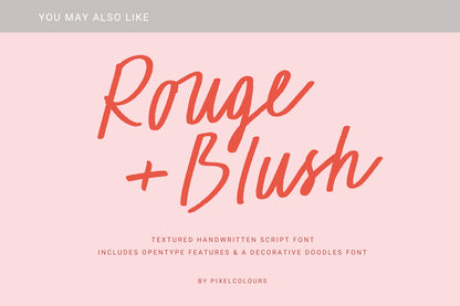 Bookish Beauty Handwritten Font and Doodles