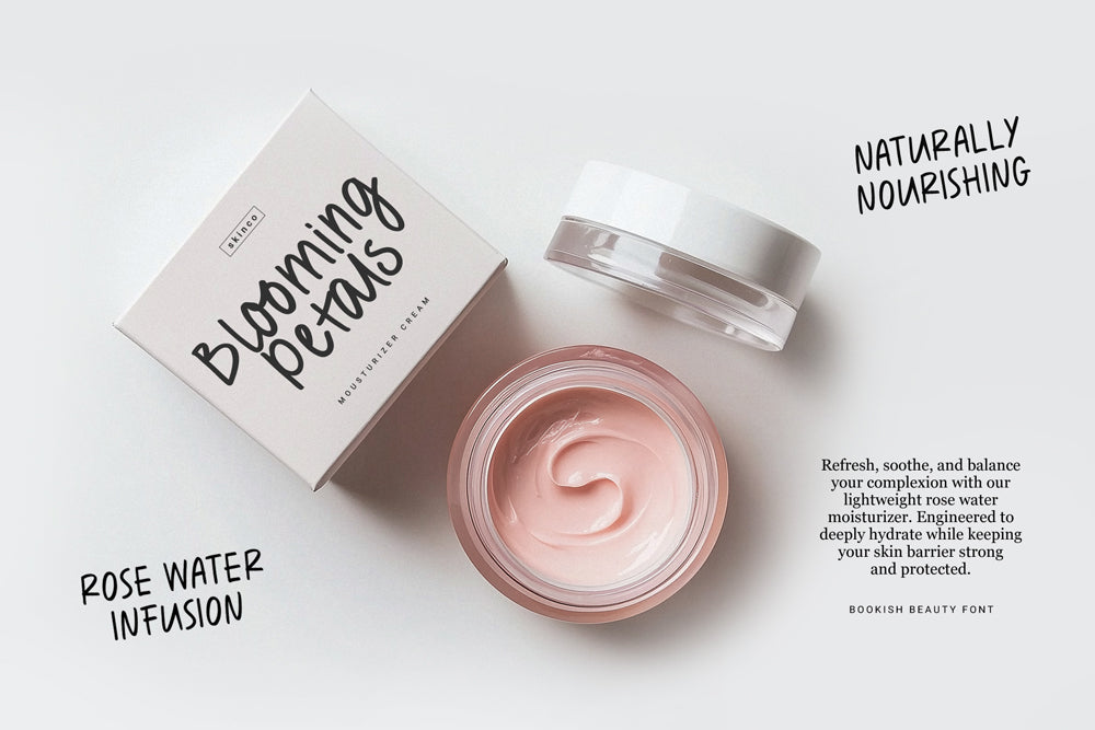 Bookish Beauty Handwritten Font and Doodles