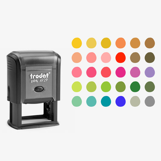 Custom color self inking stamp trodat