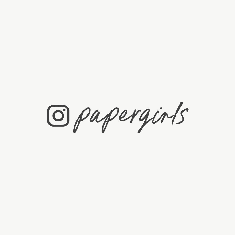 Custom social media stamp for Instagram handle featuring handwritten fonts by Nicky Laatz
