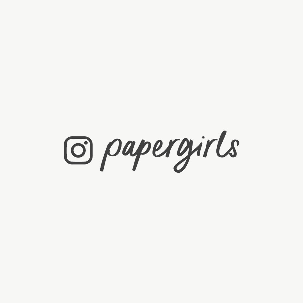 Custom social media stamp for Instagram handle featuring handwritten fonts by Nicky Laatz
