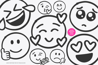 Emoji Emotions Font - Dingbats Font