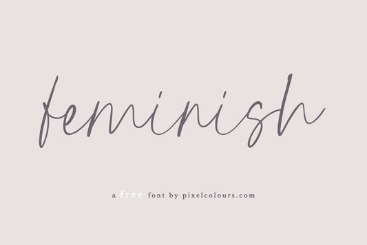 Free Feminish Font