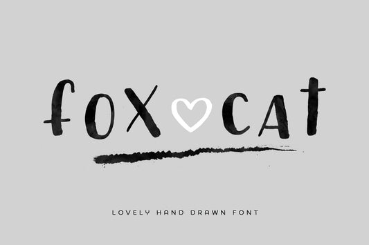 Fox Cat Handwritten Font