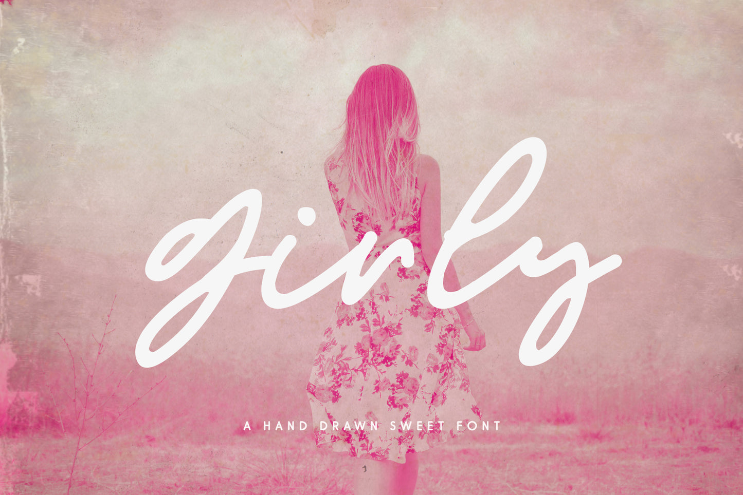 Girly is a handwritten font duo with an imperfect style and matching ornaments, available for free download