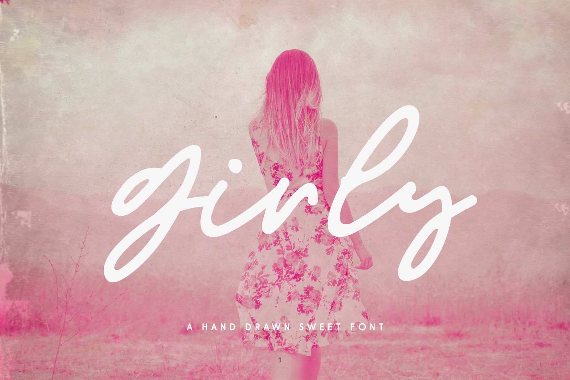 Girly is a handwritten font duo with an imperfect style and matching ornaments, available for free download