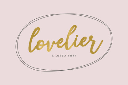 Lovelier is a handwritten font with a playful style, available for free download