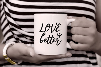 Chic coffee mug mockup featuring handwritten font with a playful style, available for free download