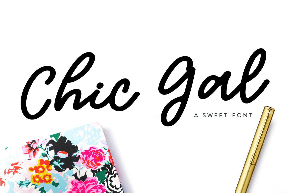 Chic Gal is a monoline script font with a bouncy baseline, available for free download