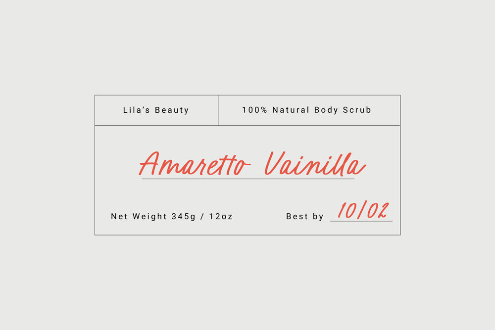 Modern, minimalist product label with a vintage flair, featuring a clean design with a combination of a sans serif font and a flowing handwritten script.