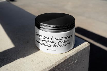 Cosmetic jar featuring a stylish handwriting script font, designed by Pixelcolours