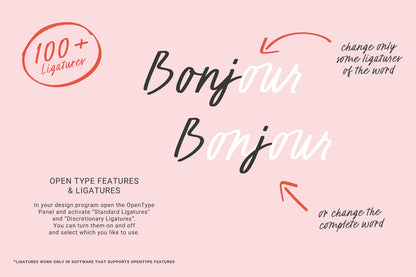 Rouge and Blush Font, handwritten script font by Pixelcolours