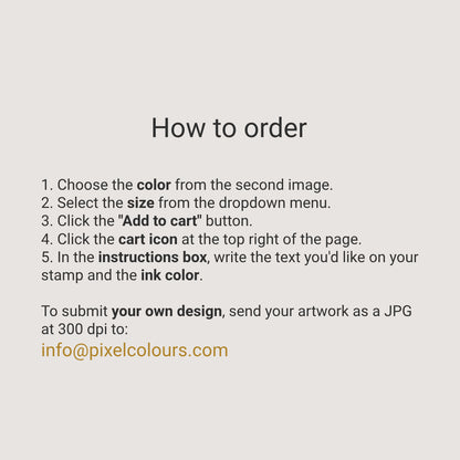 how to order a custom color self inking stamp