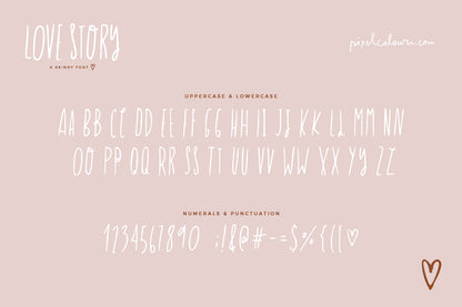 Love Story Skinny Font